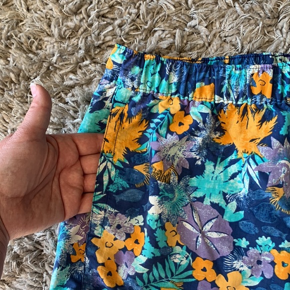 PATAGONIA Barely Baggies Shorts Neo Tropics Channel Blue - Picture 9 of 11